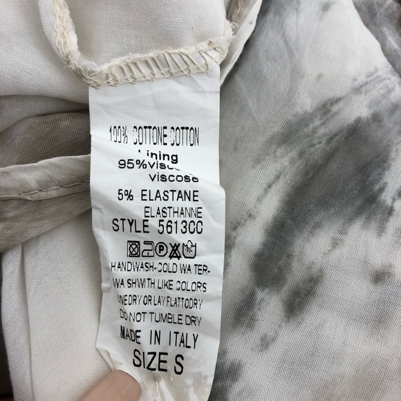 Tempo Paris Gray & Tan Lace Back Blouse, NWT - Picture 8 of 8